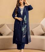Women Ethnic Motifs Embroidered Kurta with Trousers & Dupatta