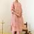 Women Floral Embroidered Regular Thread Work Kurta with Trousers & With Dupatta