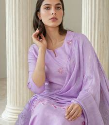 Women Ethnic Motifs Embroidered Kurta with Trouser & Dupatta
