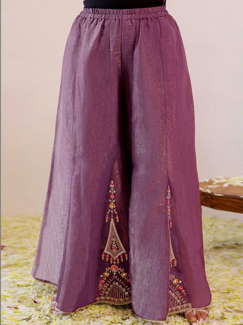 Women Ethnic Motifs Embroidered Regular Thread Work Kurta with Sharara & With Dupatta