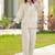 Embroidered Off White Cotton Blend Co Ords for Women