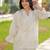 Embroidered Off White Cotton Blend Co Ords for Women