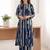Printed Navy Blue Cotton Co Ords for Women