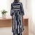Printed Navy Blue Cotton Co Ords for Women