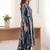 Printed Navy Blue Cotton Co Ords for Women