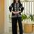 Embroidered Black Cotton Co Ords for Women