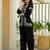 Embroidered Black Cotton Co Ords for Women