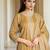 Floral Woven Design Straight Kurta With Trousers & Dupatta