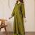 Printed Dark Olive Green Viscose Rayon Co Ords for Women