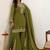 Women Ethnic Motifs Embroidered Regular Thread Work Kurta with Sharara & With Dupatta