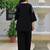 Embroidered Black Cotton Co Ords for Women