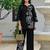 Embroidered Black Cotton Co Ords for Women