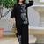 Embroidered Black Cotton Co Ords for Women