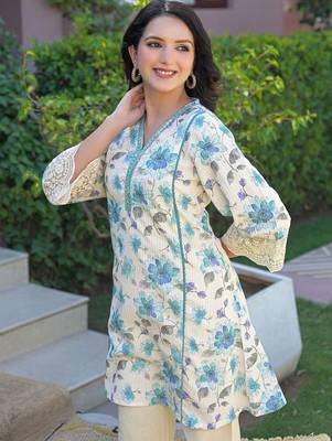 Mirror Work Off White Cotton Blend Co Ords for Women 2