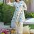 Mirror Work Off White Cotton Blend Co Ords for Women