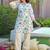 Mirror Work Off White Cotton Blend Co Ords for Women