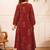 Printed Rust Viscose Rayon Co Ords for Women