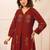 Printed Rust Viscose Rayon Co Ords for Women