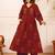 Printed Rust Viscose Rayon Co Ords for Women