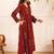 Printed Rust Viscose Rayon Co Ords for Women