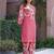 Printed Dusty Pink Cotton Co Ords for Women