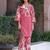 Printed Dusty Pink Cotton Co Ords for Women