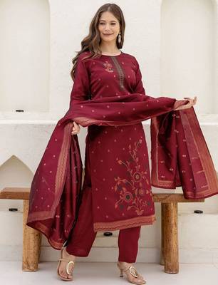 Women Ethnic Motifs Printed Kurta with Trousers & Dupatta 1