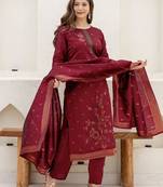 Women Ethnic Motifs Printed Kurta with Trousers & Dupatta