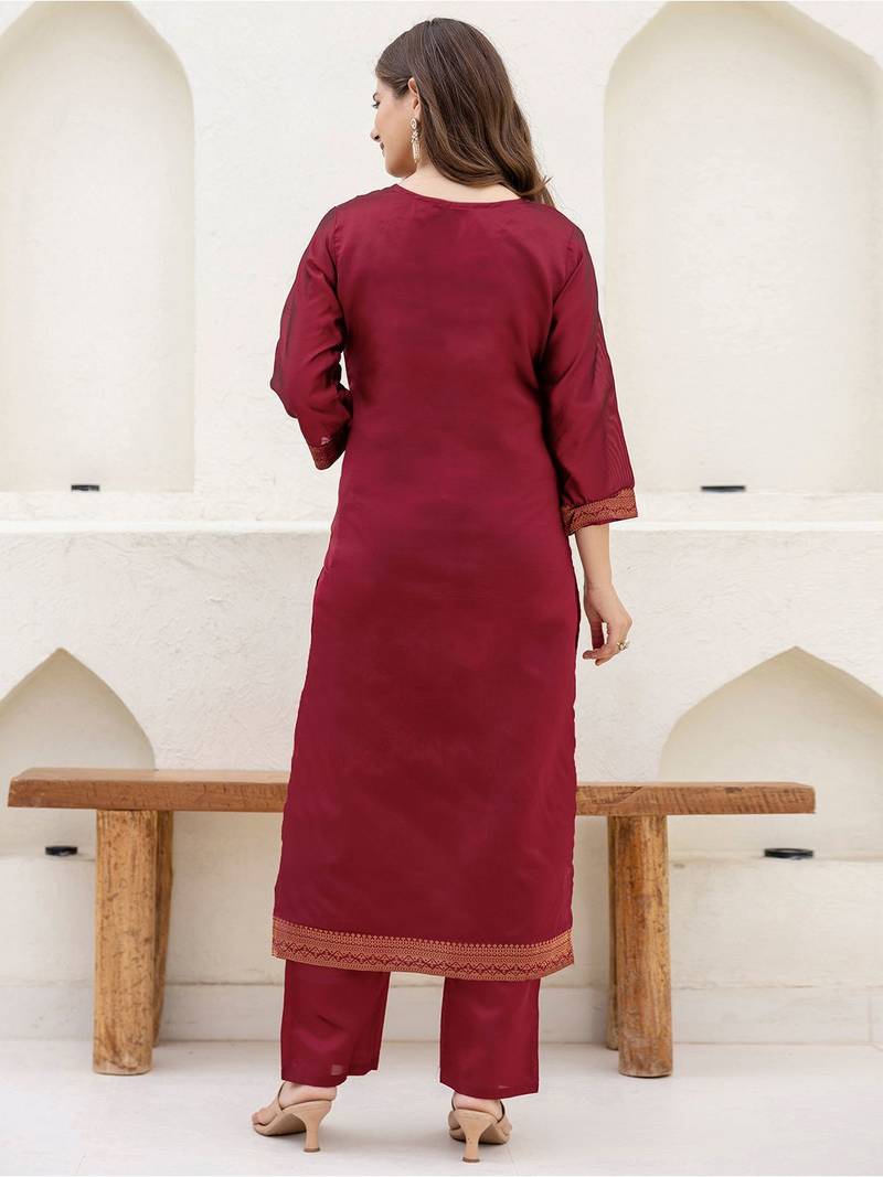 Women Ethnic Motifs Printed Kurta with Trousers & Dupatta