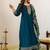 Women Ethnic Motifs Embroidered Tiered Thread Work Kurta with Trousers & With Dupatta
