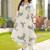 Printed Off White Cotton Co Ords for Women