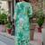 Printed Turquoise Viscose Rayon Co Ords for Women