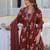 Women Ethnic Motifs Printed Regular Mirror Work Pure Cotton Kurta with Palazzos & With Dupatta