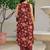 Printed Brown Cotton Co Ords for Women