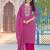 Women Bandhani Printed Regular Sequinned Kurta with Trousers & Dupatta