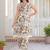 Printed Off White Cotton Co Ords for Women