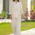 Embroidered Off White Cotton Blend Co Ords for Women
