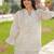 Embroidered Off White Cotton Blend Co Ords for Women