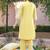 Embroidered Yellow Viscose Rayon Co Ords for Women