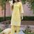 Embroidered Yellow Viscose Rayon Co Ords for Women