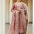 Floral Embroidered Thread Work Straight Kurta With Trousers & Dupatta