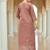 Floral Embroidered Thread Work Straight Kurta With Trousers & Dupatta
