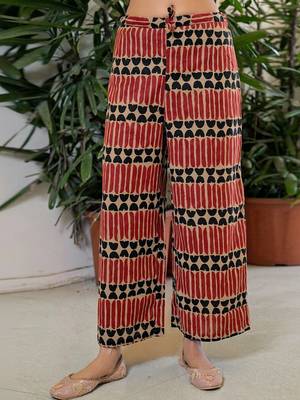 Printed Khaki Viscose Rayon Co Ords for Women 4