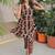 Printed Khaki Viscose Rayon Co Ords for Women