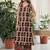 Printed Khaki Viscose Rayon Co Ords for Women