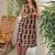 Printed Khaki Viscose Rayon Co Ords for Women