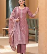 Women Ethnic Motifs Printed Regular Pure Cotton Kurta with Trousers & With Dupatta