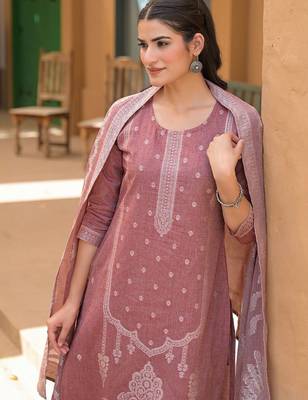 Women Ethnic Motifs Printed Regular Pure Cotton Kurta with Trousers & With Dupatta 4