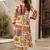 Printed Beige Cotton Blend Co Ords for Women