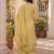Women Ethnic Motifs Embroidered Regular Thread Work Pure Cotton Kurta with Trousers & With Dupatta